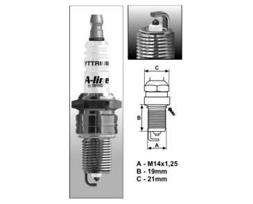 A39 (1453) A-Line LR17YPY świeca BRISKzapłonowa BRISK spark plug