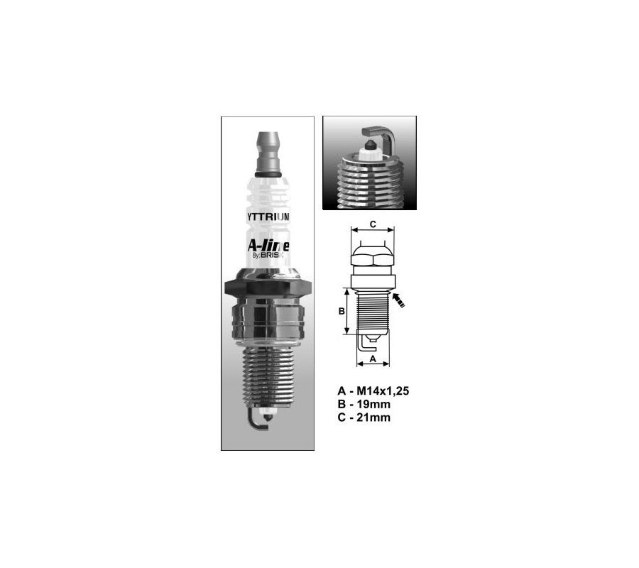 A39 (1453) A-Line LR17YPY świeca BRISKzapłonowa BRISK spark plug