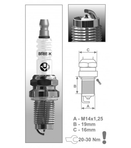 DOR08IR (1802) Świeca zapłonowa BRISKIrydium Racing Spark plugs