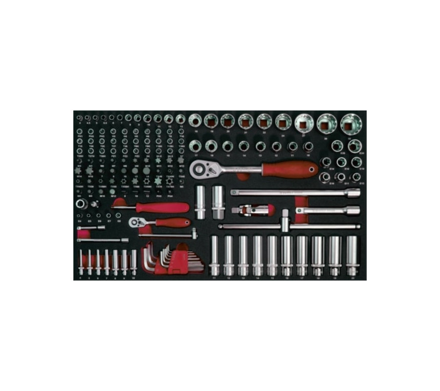 ZESTAW NARZĘDZIOWY MASTER GARAGE 1/2 I 1/4, 1/1, 155 CZ