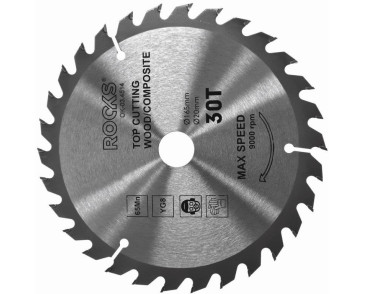 TARCZA WIDIOWA DO DREWNA 165X20 MM 65MN-YG8, GRUBOŚĆ 2,2 MM, 30T