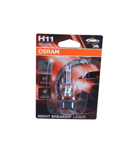 ŻARÓWKA H11 12V/55W PGJ19-2 +150% NIGHT BREAKER LASER BLISTER 1SZT
