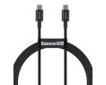 KABEL DO ŁADOWAREK USB-C DO USB-C 100W, 1M (CZARNY)