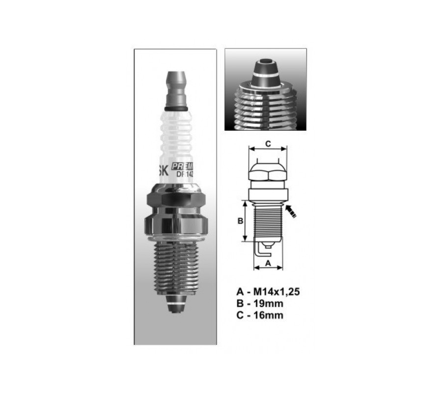 DR10ZS (1203) Świeca zapłonowa BRISKRacing - spark plug