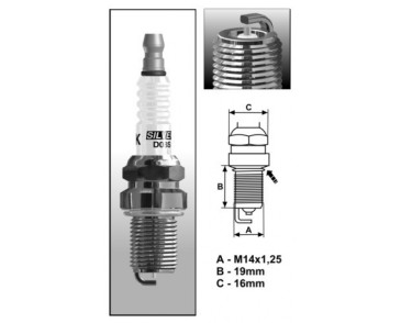 DR12S (1142) świeca zapłonowa BRISKSilver - spark plug