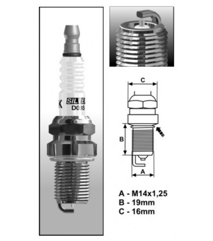 DR14S (1143) świeca zapłonowa BRISKSilver
