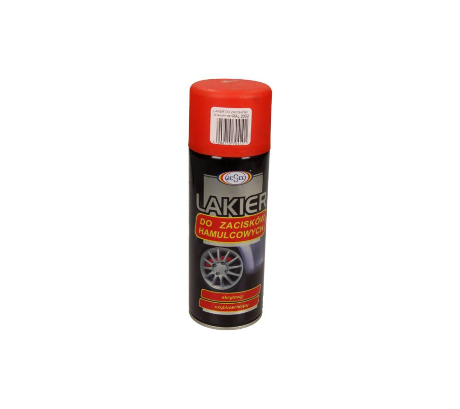 LAKIER DO ZACISKÓW HAM. CZERWONY 400ML RAL2002 MATOWY 400ML / WESCO