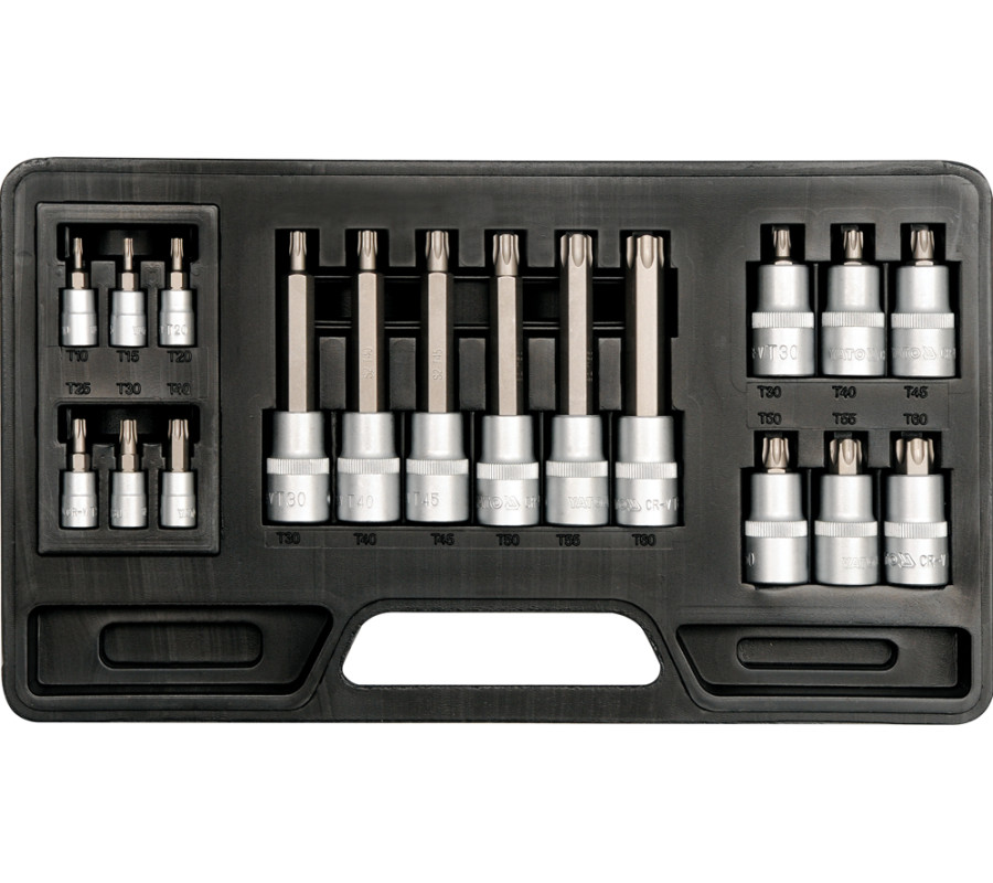 ZESTAW KLUCZY TRZPIENIOWYCH TORX, 18CZ