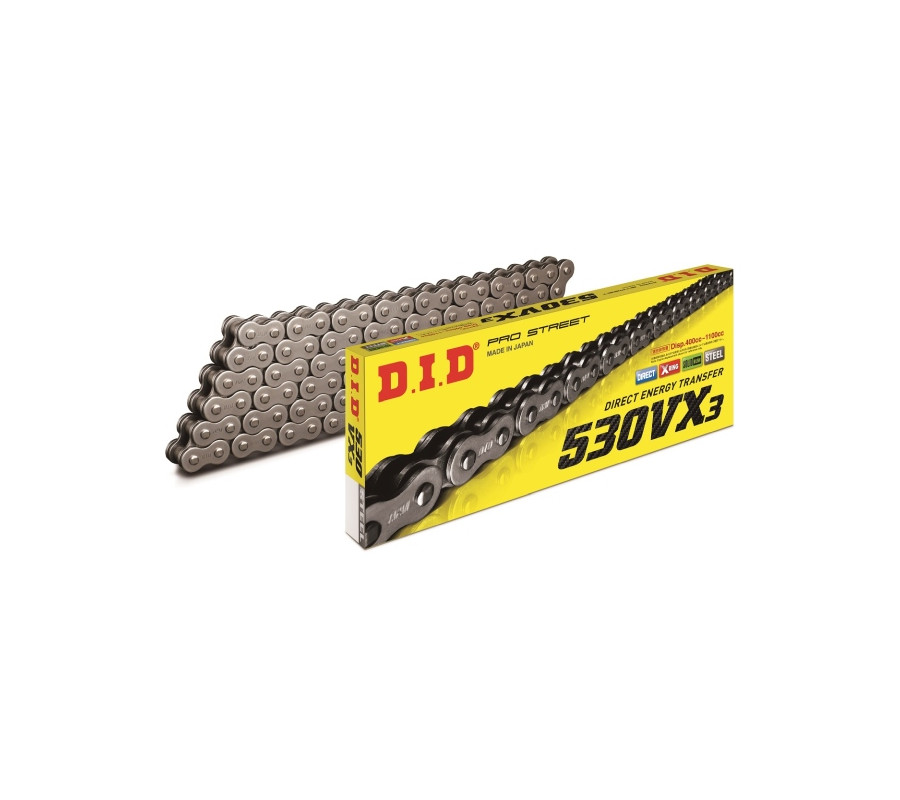 ŁAŃCUCH NAPĘDOWY MOTO. DID 530 X-RING (4100AN) (ROZKUTY+OGNIWO)