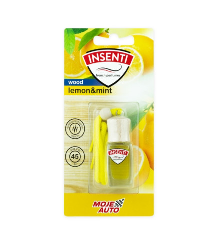 ZAPACH INSENTI WOOD BUTELECZKA 8ML LEMON&MINT BLISTER / MOJE AUTO
