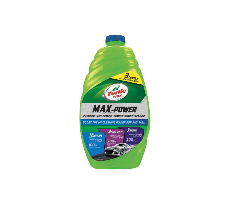 SZAMPON SAMOCHODOWY 1,42L M.A.X. POWER CAR WASH Z REGULOWANĄ SIŁĄ CZYSZCZENIA / TURTLE WAX