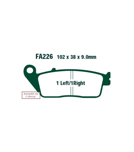 KLOCKI HAM. MOTO. TRIUMPH TIGER 800 (ABS) (11-14) HONDA CBF 1000 (BEZ ABS) (06-11)/CBF 600 (BEZ ABS) (04-05)