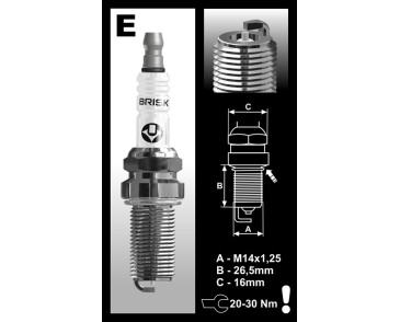 ER14S (1583) świeca zapłonowa BRISKSilver Racing - spark plug