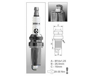 ER15YS (1586) świeca zapłonowa BRISKSilver LPG/CNG - spark plug