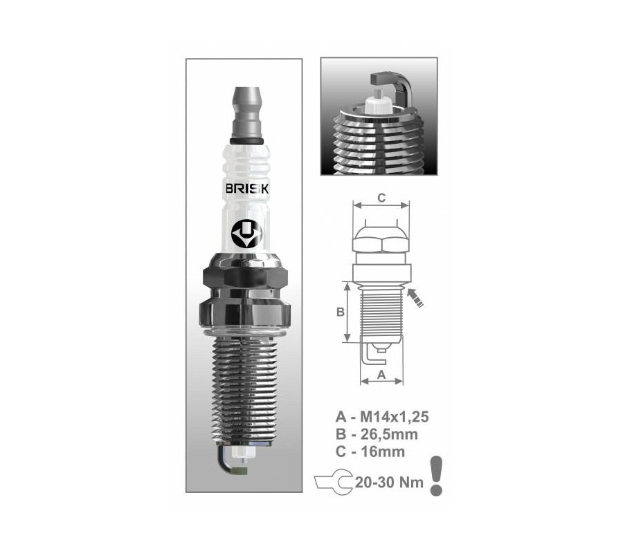 ER15YS (1586) świeca zapłonowa BRISKSilver LPG/CNG - spark plug