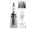 ER15YS (1586) świeca zapłonowa BRISKSilver LPG/CNG - spark plug
