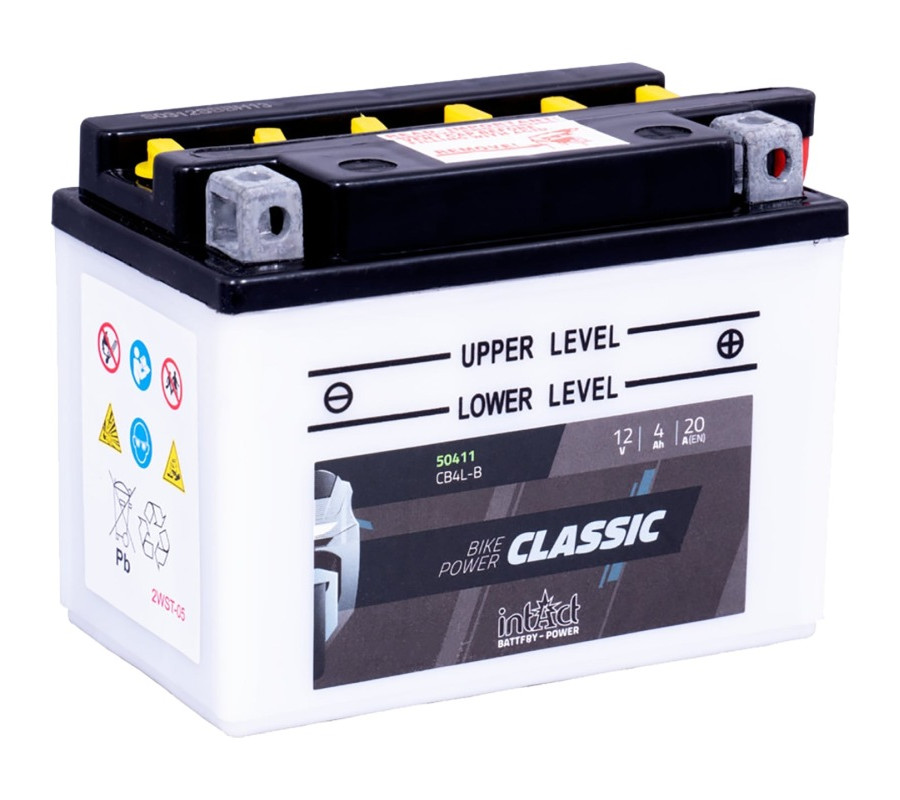 AKUMULATOR MOTO. 12V 4AH/20A P+ CLASSIC (WYM:120X70X92)+KWAS