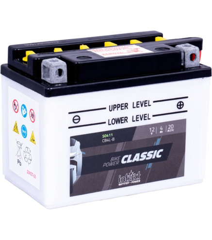 AKUMULATOR MOTO. 12V 4AH/20A P+ CLASSIC (WYM:120X70X92)+KWAS