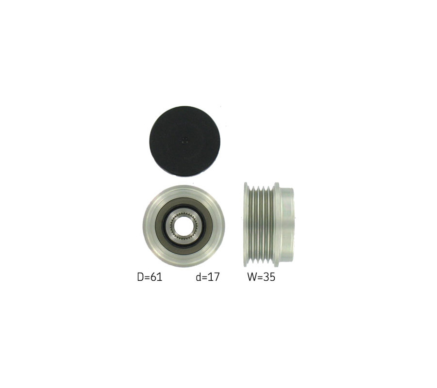 KOŁO PASOWE ALTERNATORA VW