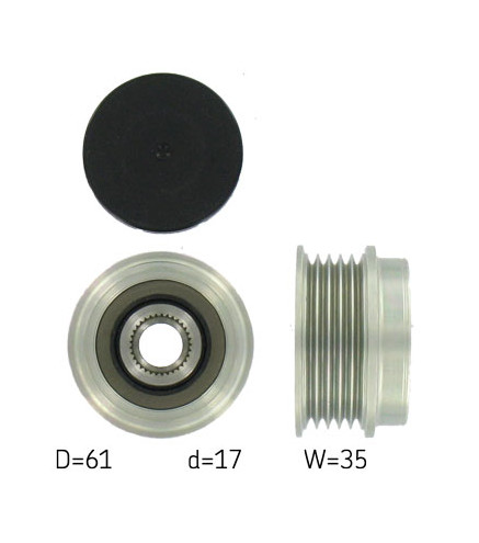 KOŁO PASOWE ALTERNATORA VW