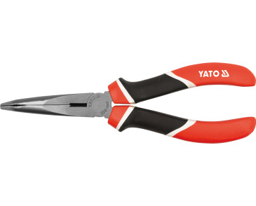 SZCZYPCE WYDŁUŻONE WYGIĘTE, CRV, 200 MM, TRÓJKOLOROWE RĘKOJEŚCI