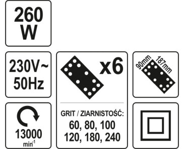 SZLIFIERKA OSCYLACYJNA 260W