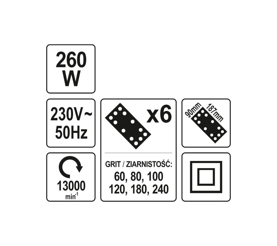 SZLIFIERKA OSCYLACYJNA 260W