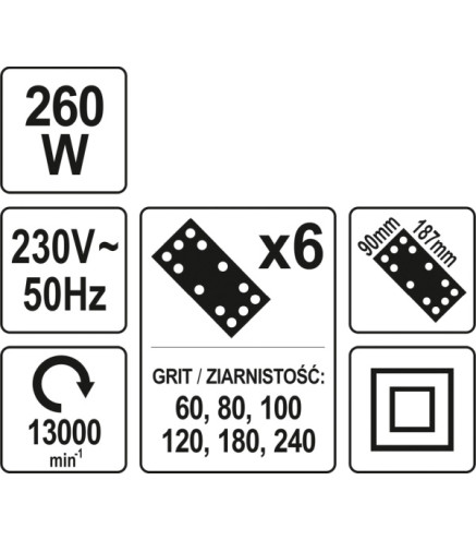 SZLIFIERKA OSCYLACYJNA 260W
