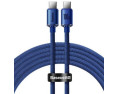 KABEL DO ŁADOWAREK USB-C DO USB-C 100W, 1,2M (NIEBIESKI)