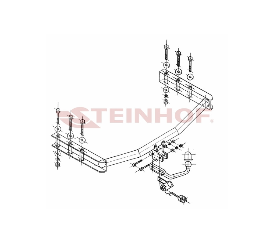 HAK HOLOWNICZY VW PASSAT KOMBI (B5FL) / (3B) 11/2000-08/2005, VW PASSAT 4D (B5) / (3B) 10/1996-09/2000, VW PASSAT 4D