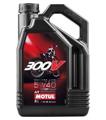 OLEJ MOTUL 5W40 4L 300V FACTORY LINE OFF ROAD / ESTER CORE / MOTOCYKLE