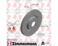 250.1372.52 tarcza hamulcowa nawiercana przód Zimmermann Sport