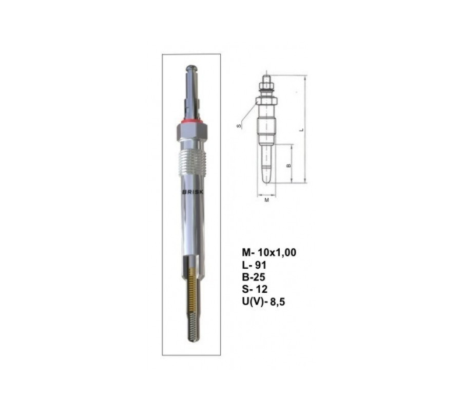 01R186E Świeca żarowa BRISK