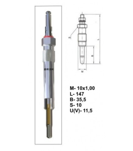 01S439E Świeca żarowa BRISK