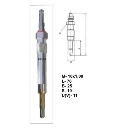 01S512E Świeca żarowa BRISK