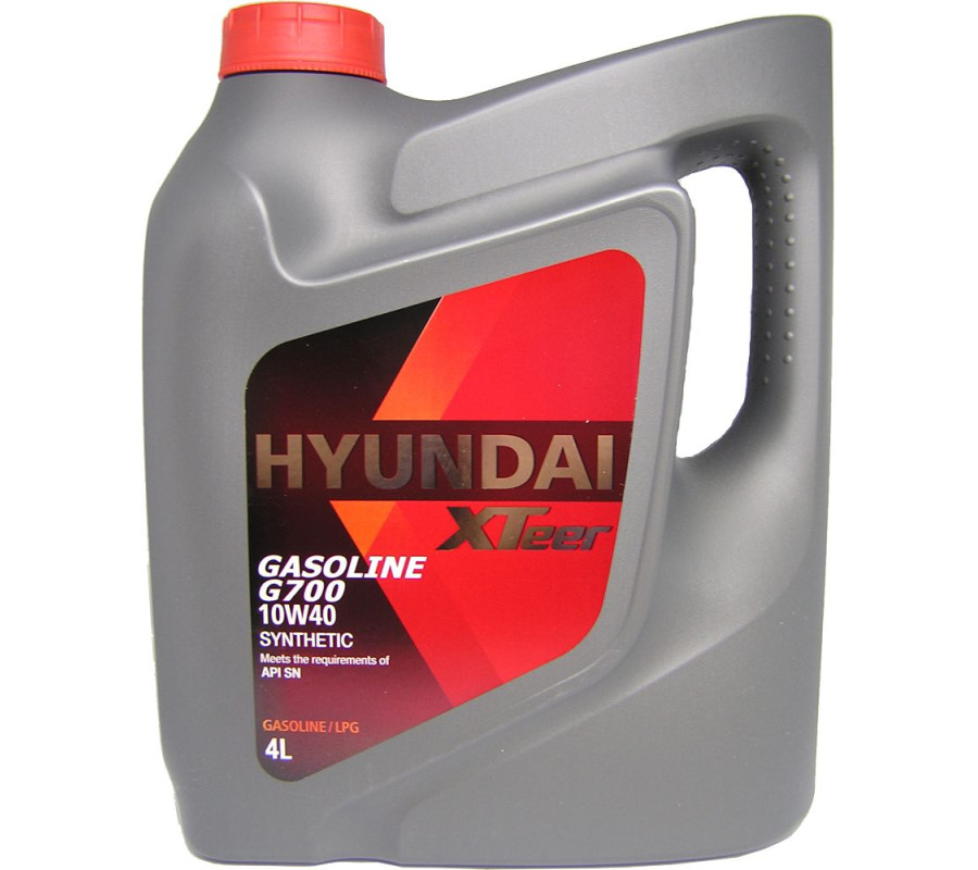 10W40 XTeer Gasoline G700 - 4LHyundai syntetyczny olej silnikowy