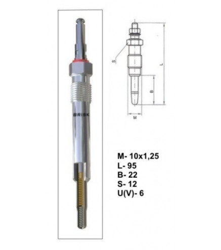 11R398E Świeca żarowa BRISK