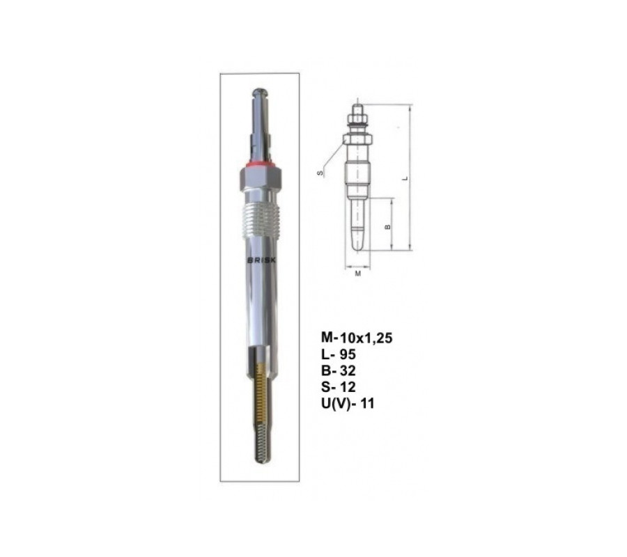 11R468E Świeca żarowa BRISK