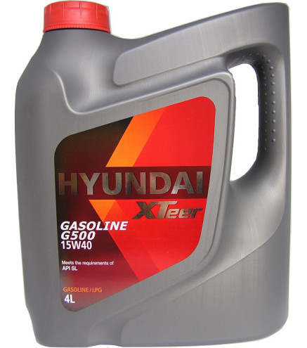 15W40 XTeer Gasoline G500 - 4LHyundai mineralny olej silnikowy