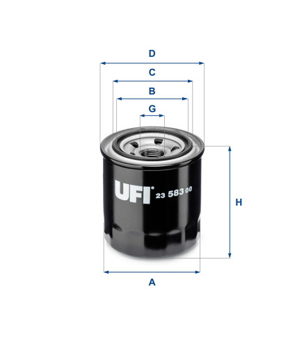 23.583.00 (OP617/1) filtr oleju UFI