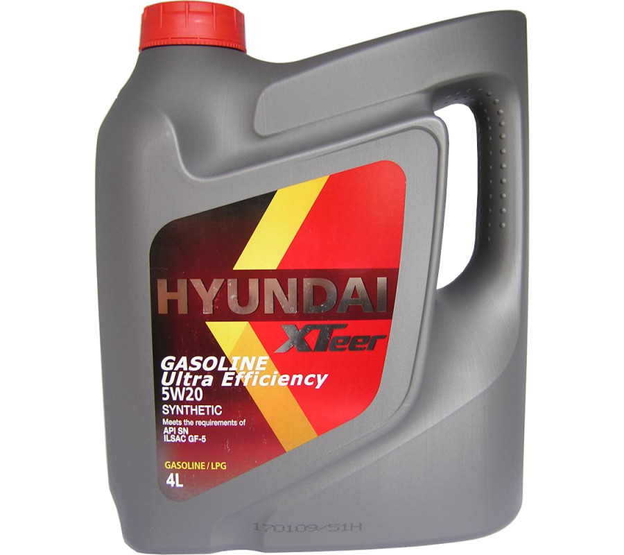 5W20 XTeer Gasoline Ultra Efficiency -4LHyundai 100% syntetyczny olej silnikowy