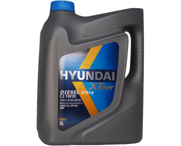 5W30 XTeer Diesel Ultra C3 - 5LHyundai - 100% syntetyczny olej silnikowy