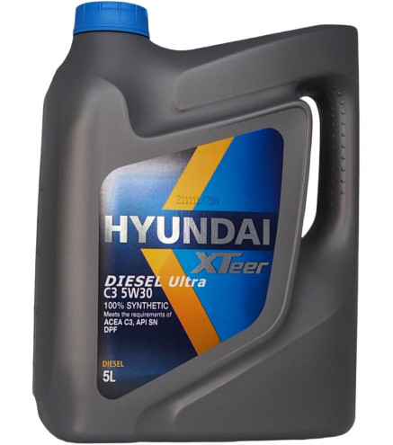 5W30 XTeer Diesel Ultra C3 - 5LHyundai - 100% syntetyczny olej silnikowy