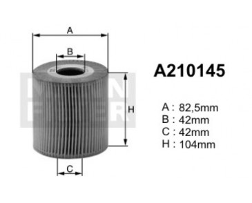 A210145 (OE649) filtr olejuDENCKERMANN