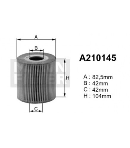 A210145 (OE649) filtr olejuDENCKERMANN