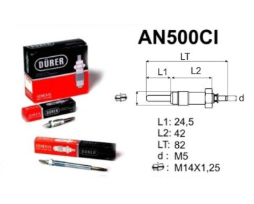 AN500CI DURER ŚWIECA ŻAROWA
