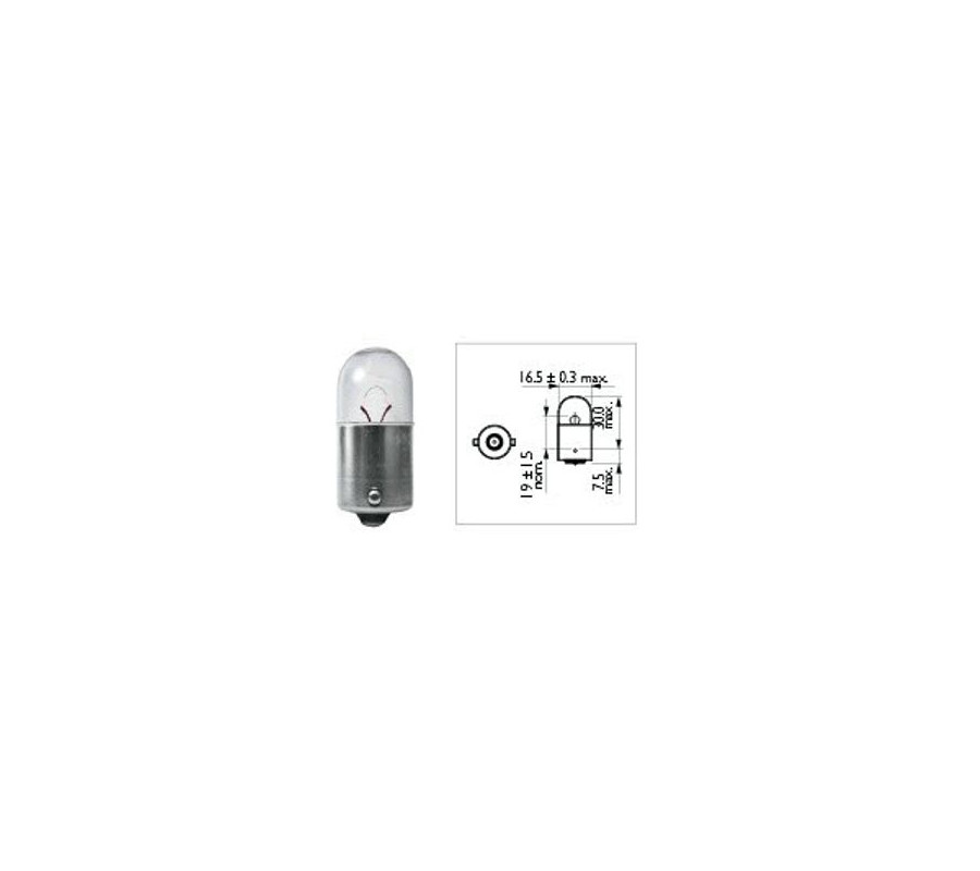 BA15S 5W (R5W) 12V żarówka Long Life