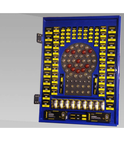 BOX Autolamp - zestaw żarówek - 197szt+ stojak duży