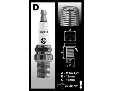 DR08GS (2135) Świeca zapłonowa BRISK Racing Silver Racing - spark plug                                                          