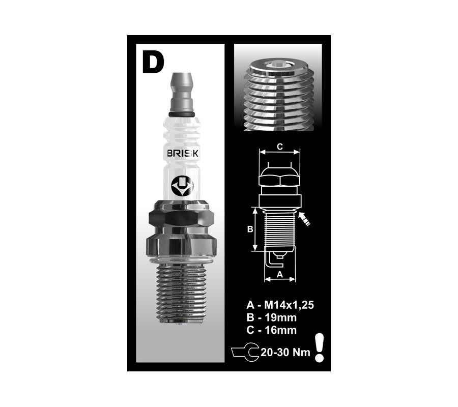 DR08GS (2135) Świeca zapłonowa BRISK Racing Silver Racing - spark plug                                                          
